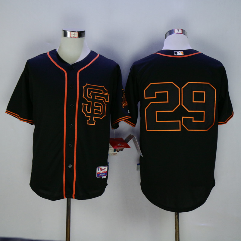 Men San Francisco Giants #29 No name Black MLB Jerseys->san francisco giants->MLB Jersey